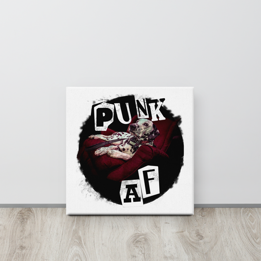 Punk AF Dalmatian Canvas Print